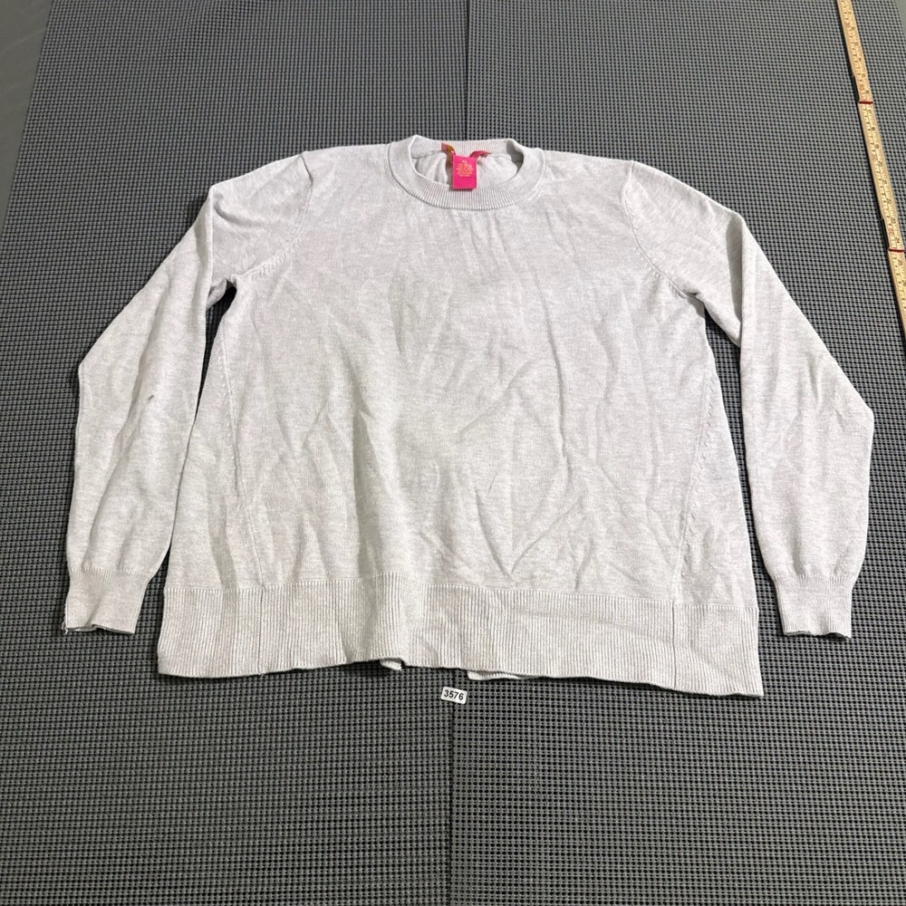 Catherine Catherine Malandrino Gray Bow Back Sweater Petite Small PS